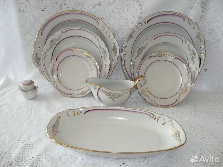Столовый сервиз на 6 персон фарфор Барановка