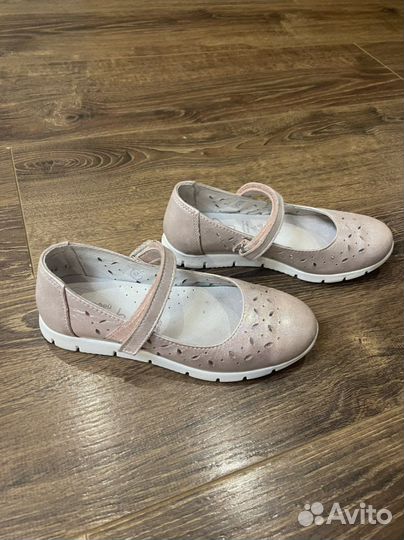 Туфли кожаные на девочку р.33