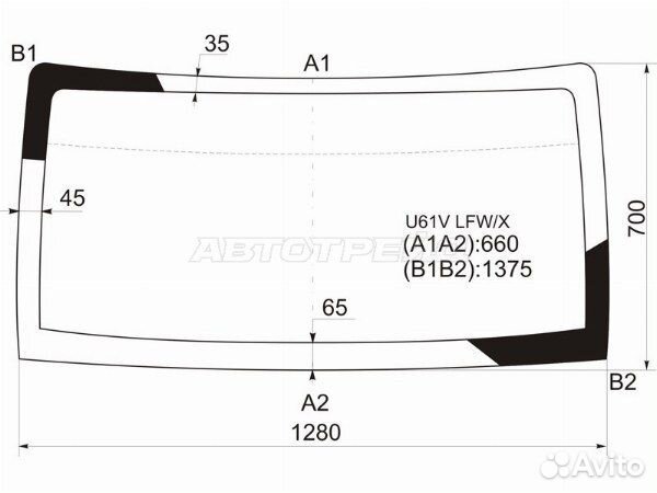 Стекло лобовое