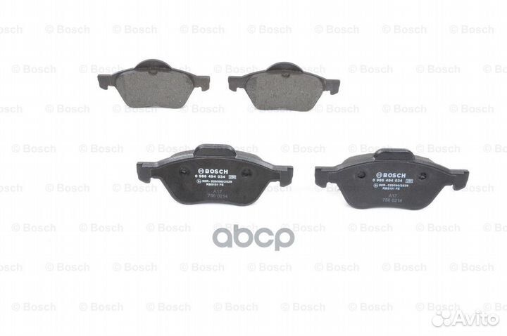 Колодки тормозные дисковые перед 0986494034