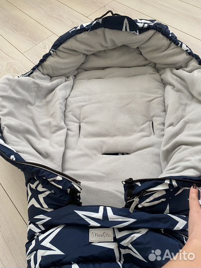 Зимний конверт в коляску mansita