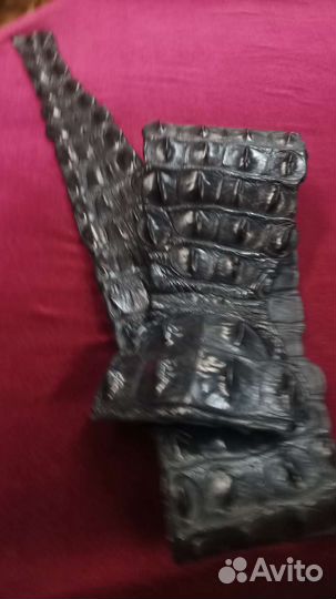 Ремень на шубу пальто корсет из крокодил