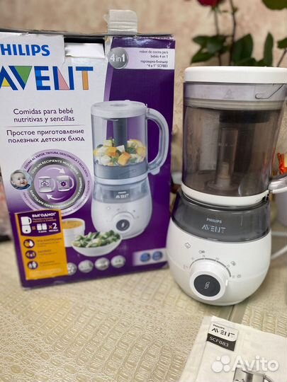 Пароварка блендер philips avent 4 в 1
