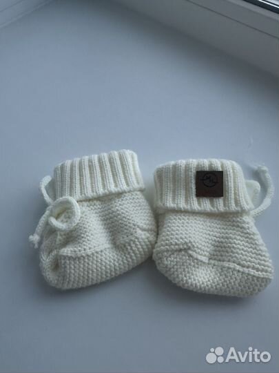 Пинетки вязаные детские