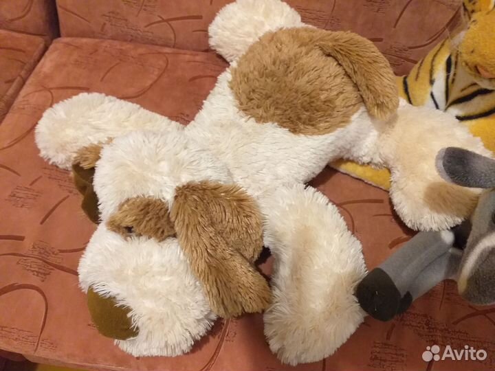 Мягкие игрушки Тигр козлик собака