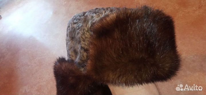 Шапка ушанка мужская натуральный мех