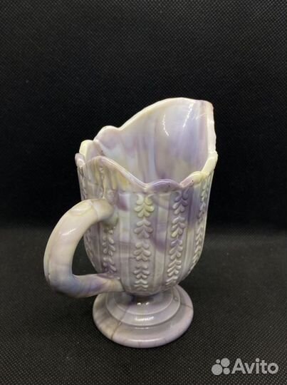 Молочник. Сливочник. Глушенное стекло. 18 век