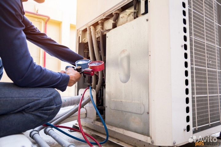 Установка кондиционеров закладка трассы