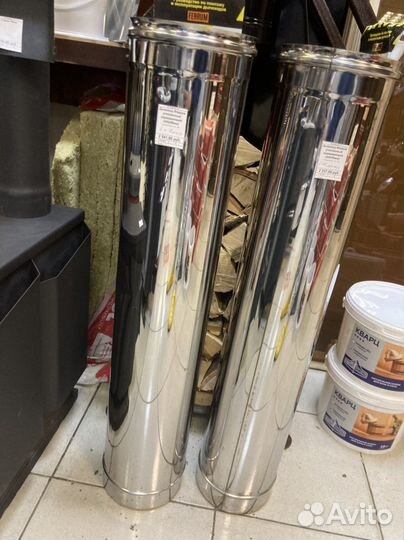 Дымоход сендвич 115/200 нерж.-нерж. 0.5-0.8 Ferrum