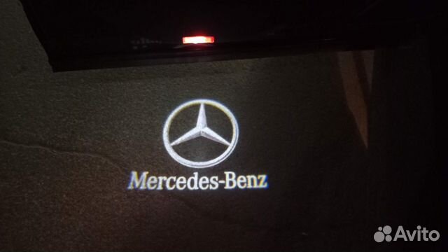 Подсветка проекция в двери Мерседес (пара)