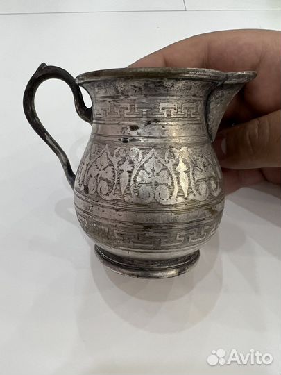 Молочник старинный, сливочник 