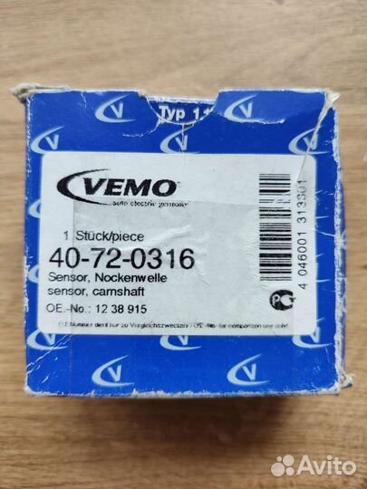Датчик положения распредвала vemo 40-72-0316