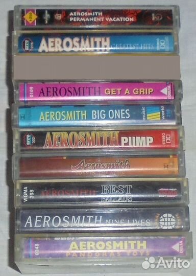 Aerosmith на аудиокассетах и CD