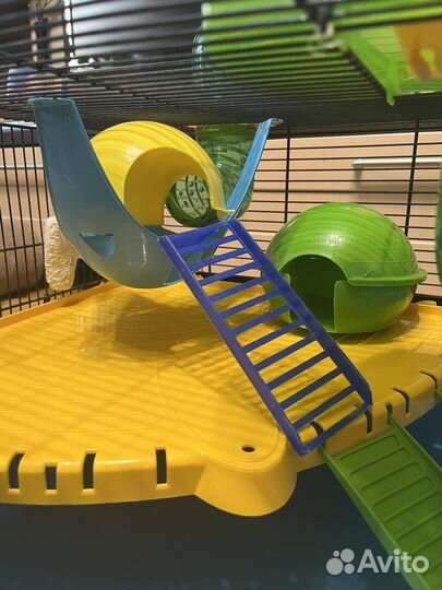 Клетка для хомяка большая с трубами