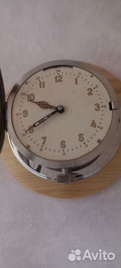 Часы судовые каютные корабельные ранние