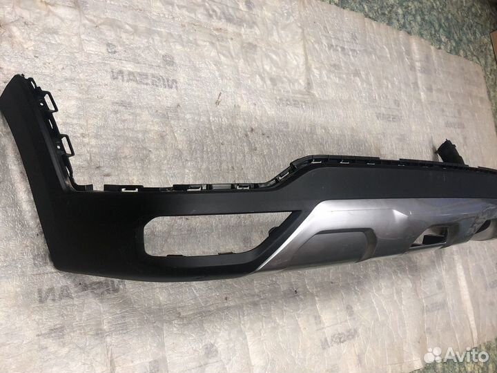 Спойлер юбка заднего бампера Kia Rio X-Line 2020