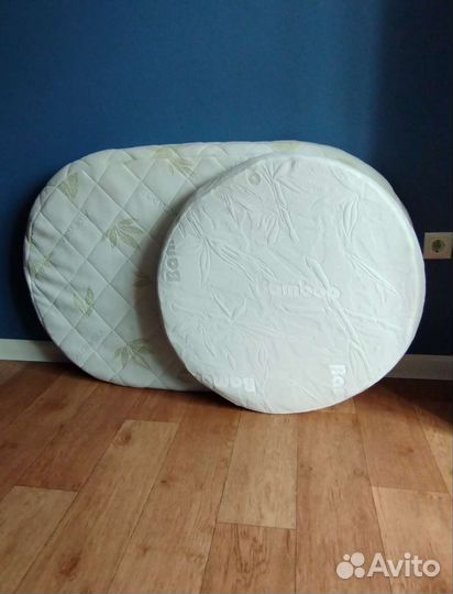 Матрас детский круглый 75х75, овальный 125х75