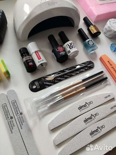 Стартовый набор для наращивания и покрытия ногтей