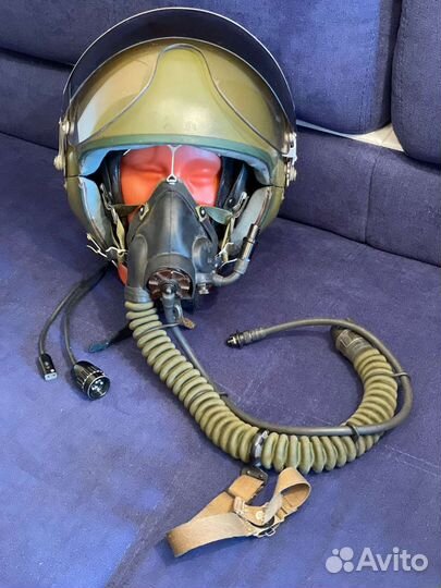 Защитный шлем лётчика.Зш-3б.Редкий
