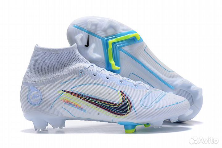 Бутсы nike superfly 8 elite белые