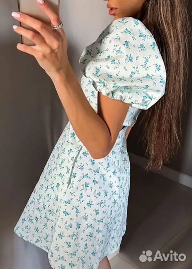 Zara платье оригинал сарафан цветочный вярезы