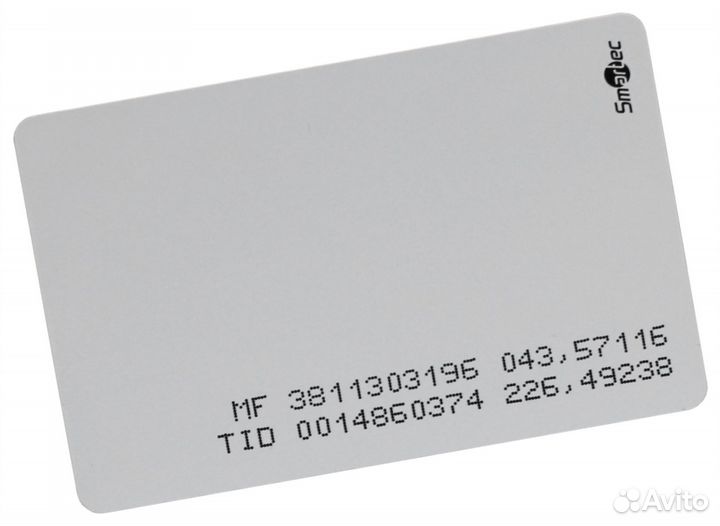 Smartec, ST-LC021MF; Карта UHF + mifare совместимая, ISO формат, 86х54х0.8мм