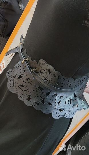 Ремнь-баска из натуральной кожи