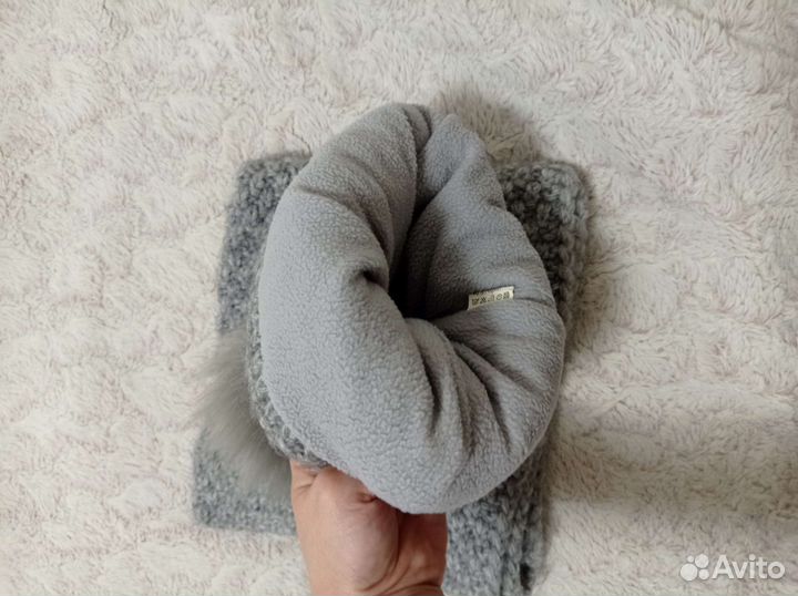 Комплект шапка и снуд женский