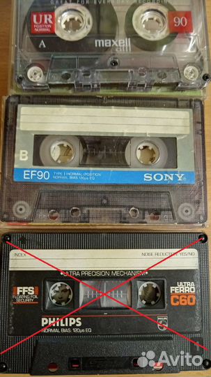 Аудиокассеты sony, maxwellе, maxell 80-е