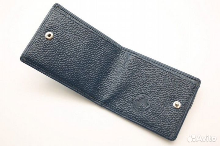 Портмоне L.Doberman 7720-008 кожа 10*8см т/синий