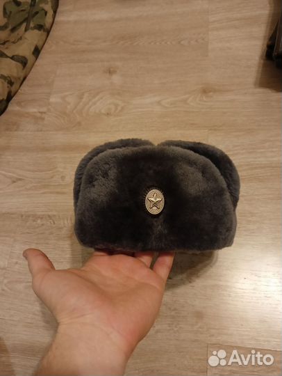 Шапка ушанка меховая