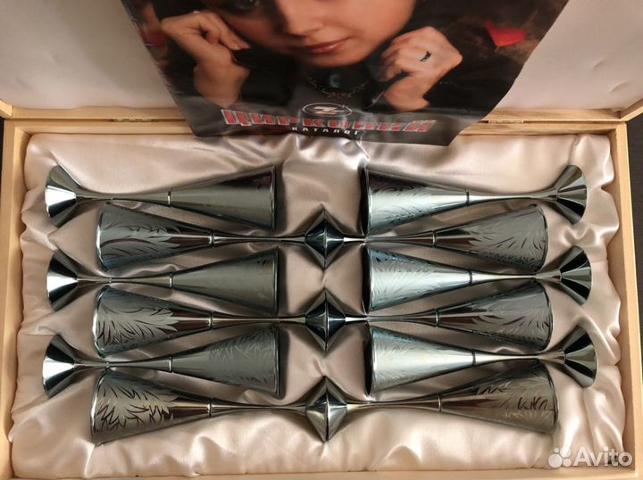 Набор фужеров для шампанского из циркония «Зима»