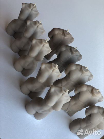 Свечи торсы из соевого воска