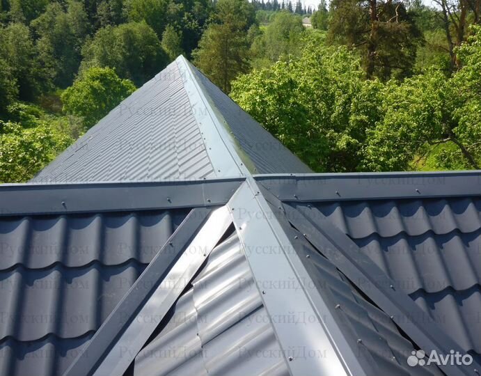 Конек коньковая планка для металлочерепицы