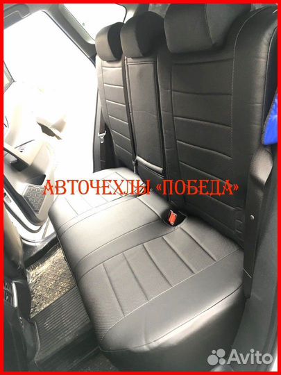 Чехлы Toyota Rav4 4 из экокожи чёрные Классика