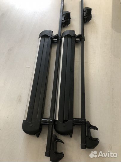 Автобагажник на крышу с креплениями для лыж