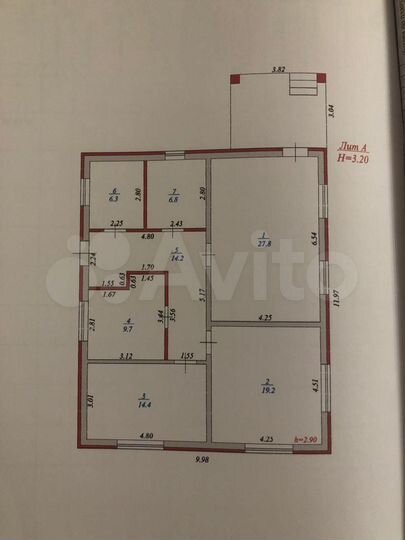 Дом 104 м² на участке 5,7 сот.