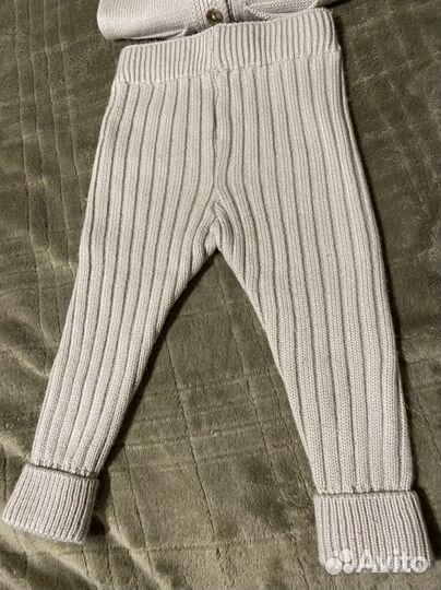 Детский зимний вязанный костюм 74