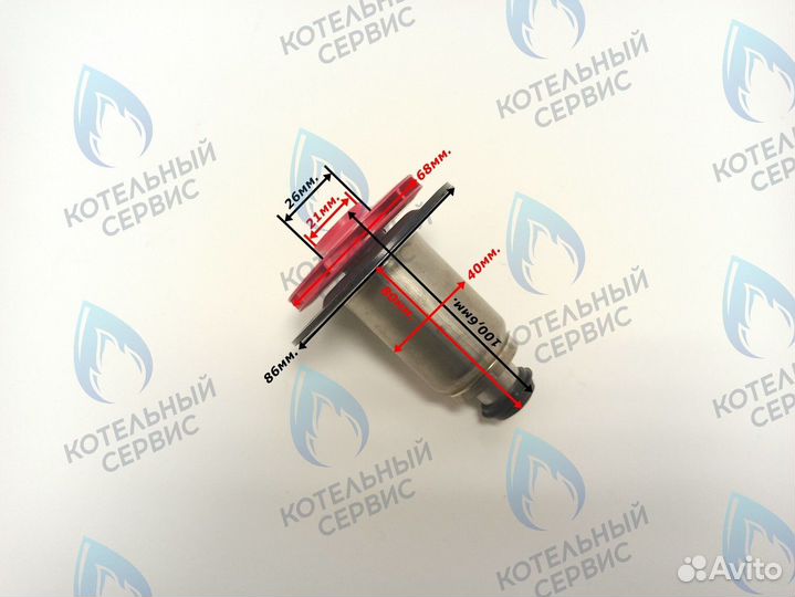 Втулка ротор насоса по час. стрелке аналог Wilo