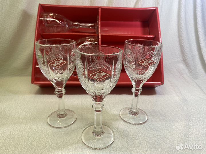 Хрустальные фужеры Спартак