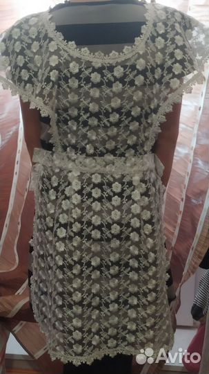 Белый школьный фартук 122