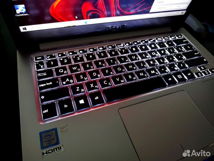 Топовый asus zenbook fullHD ips,металл (гарантия)