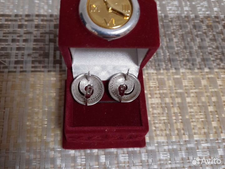 Серьги серебро