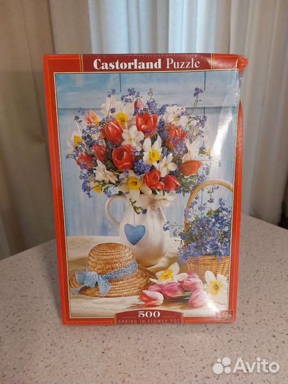 Пазл Весенний букет, Castorland, 500,новый(плёнка)