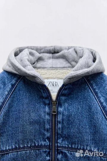 Утепленная джинсовая куртка Zara 92, 110, 116