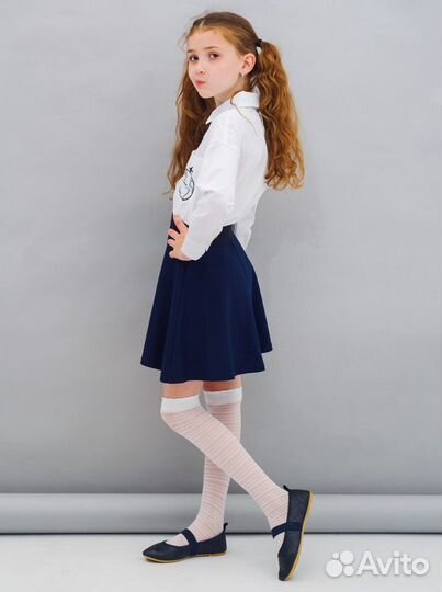 Школьная рубашка блуза для девочки