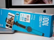 Монопод Momax Selfie Hero, 100см, синий
