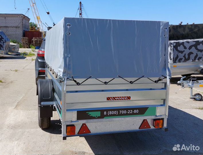 Прицеп титан оцинкованный 2.5х1.3 с бортом 500 мм