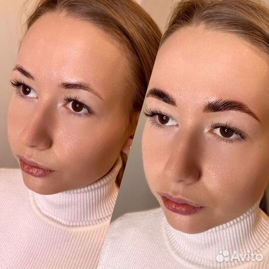 Оформление бровей, долговременная укладка