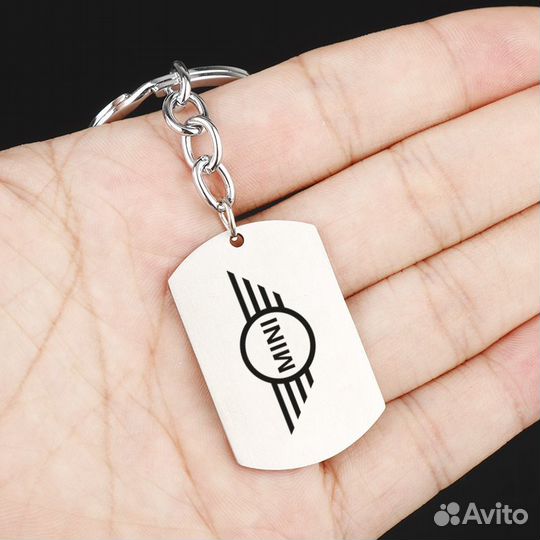 Брелок жетон для ключей с логотипом 